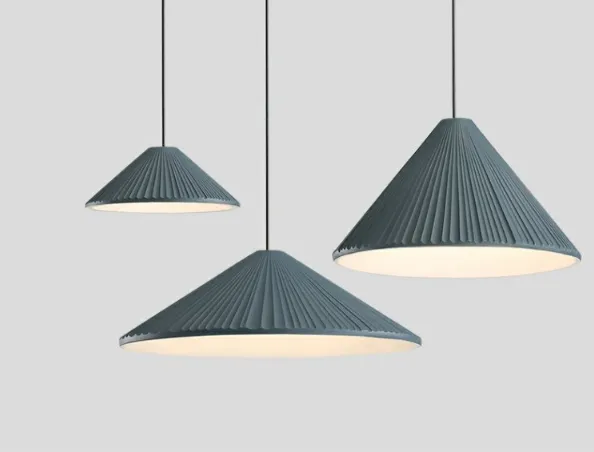 Nordic Macron Folded Resin Lampshade Pendant Lamp