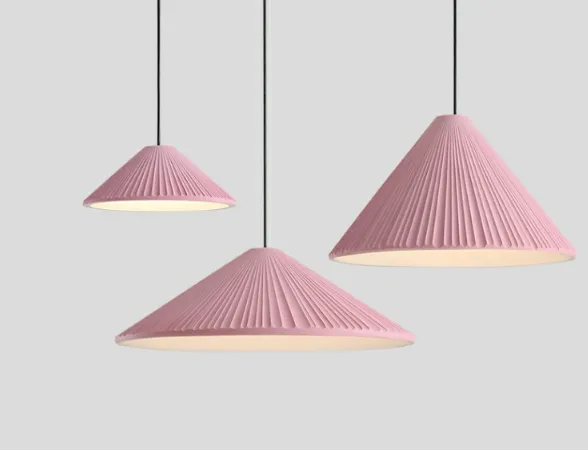 Nordic Macron Folded Resin Lampshade Pendant Lamp