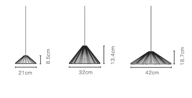 Nordic Macron Folded Resin Lampshade Pendant Lamp