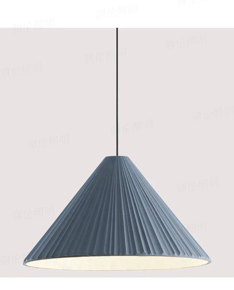 Nordic Macron Folded Resin Lampshade Pendant Lamp