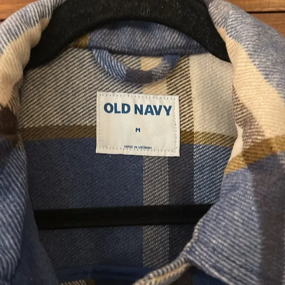 NWOT Old Navy Plaid Soft Brushed Utility Shacket