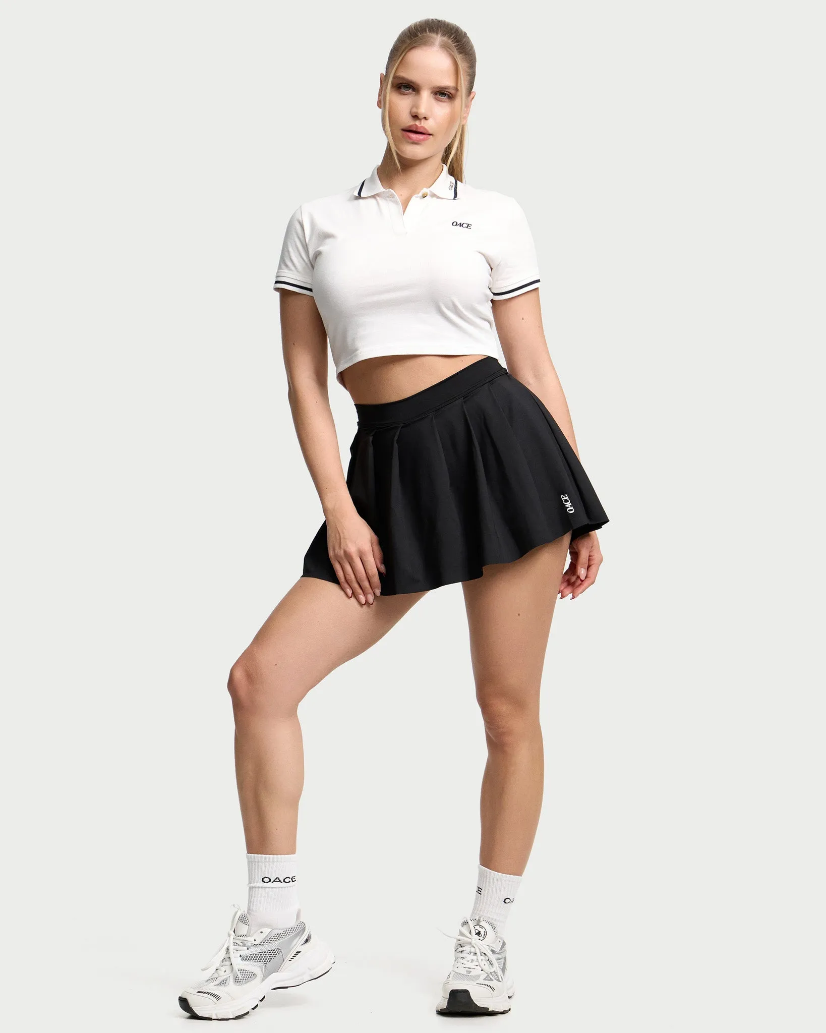 Nylon Folded Skirt (Outlet)