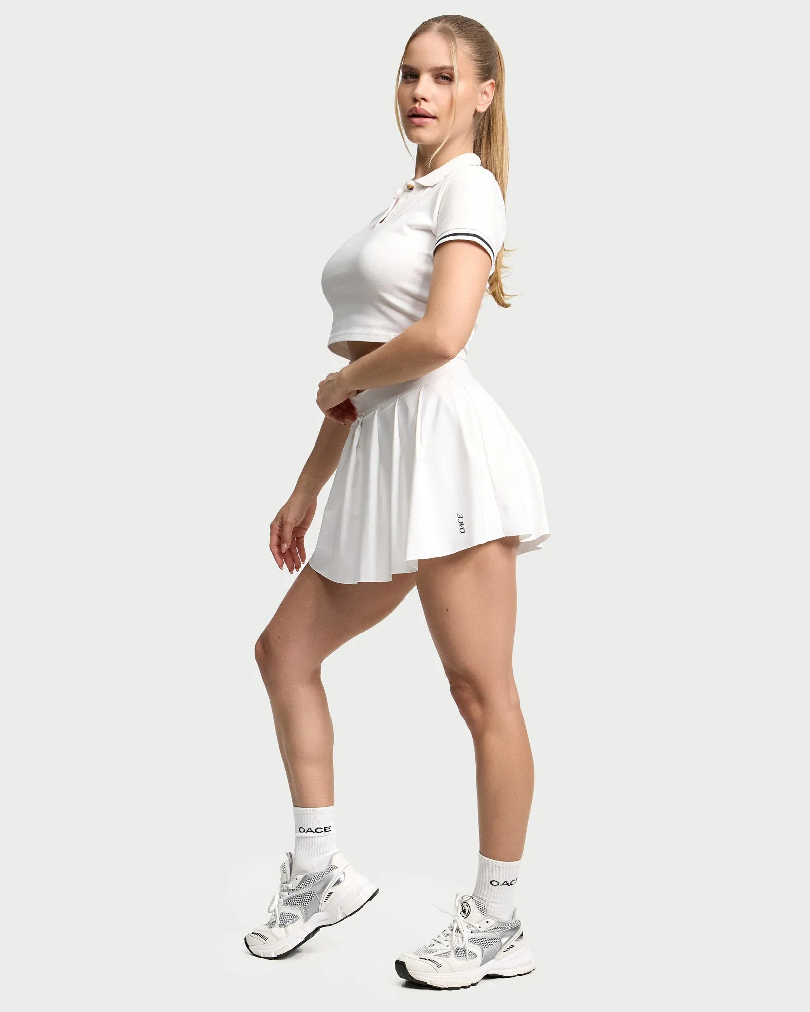 Nylon Folded Skirt