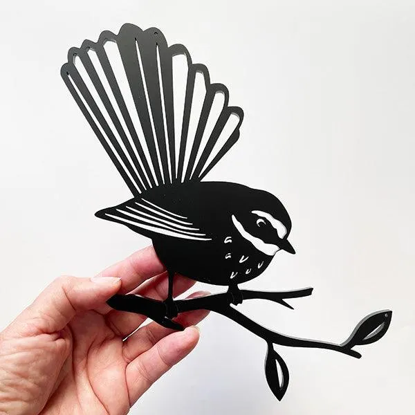 NZ Made Acrylic Fantail Wall Art