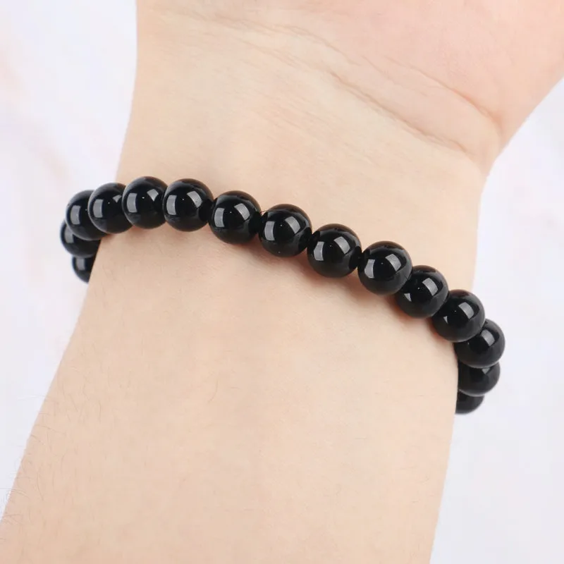 Obsidian Bracelet - 8mm Round