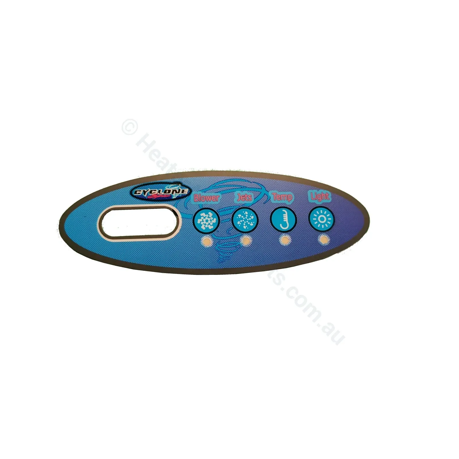 OBSOLETE - Cyclone Spas - 4-Button - Balboa VL200 Touchpad Overlay - Obsolete