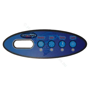 OBSOLETE - Cyclone Spas - 4-Button - Balboa VL200 Touchpad Overlay - Obsolete