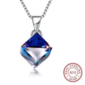 Ocean Cube Swarovski Crystal