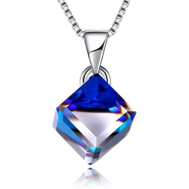 Ocean Cube Swarovski Crystal