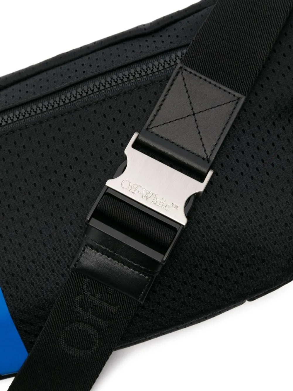 Off-White Outdoor Baseball Mesh Belt Bag Black/White