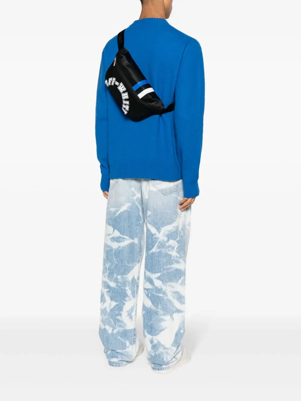 Off-White Outdoor Baseball Mesh Belt Bag Black/White