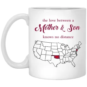 Oklahoma New Jersey The Love Between Mother And Son Mug