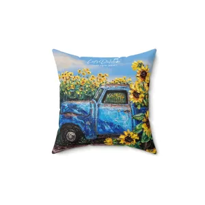 Old Blue Pillow