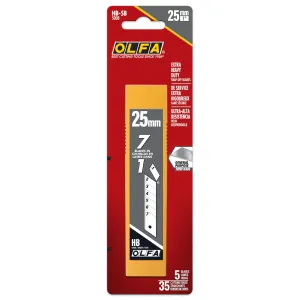 Olfa 25mm Super Heavy-Duty Silver Snap-Off Blades