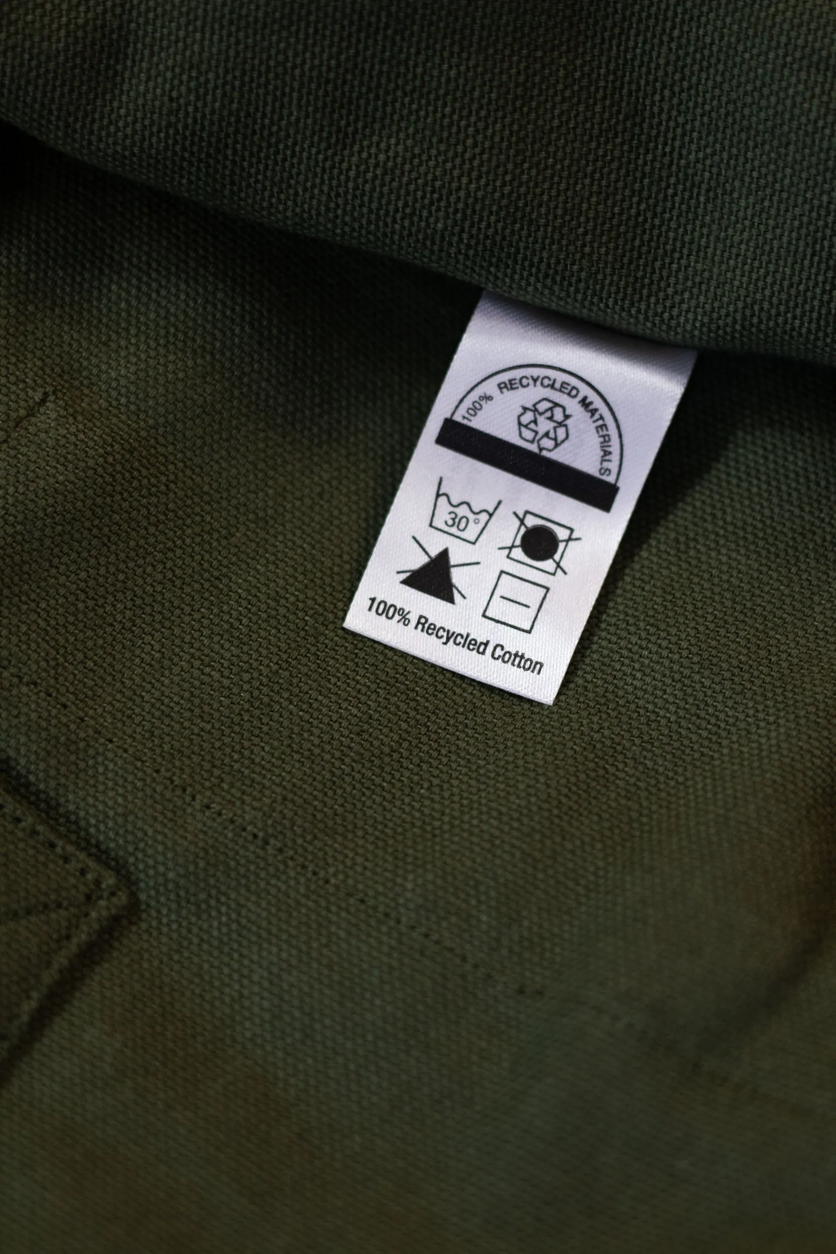 Olive 100% Recycled Cotton Everyday Tote - TCGCo Logo