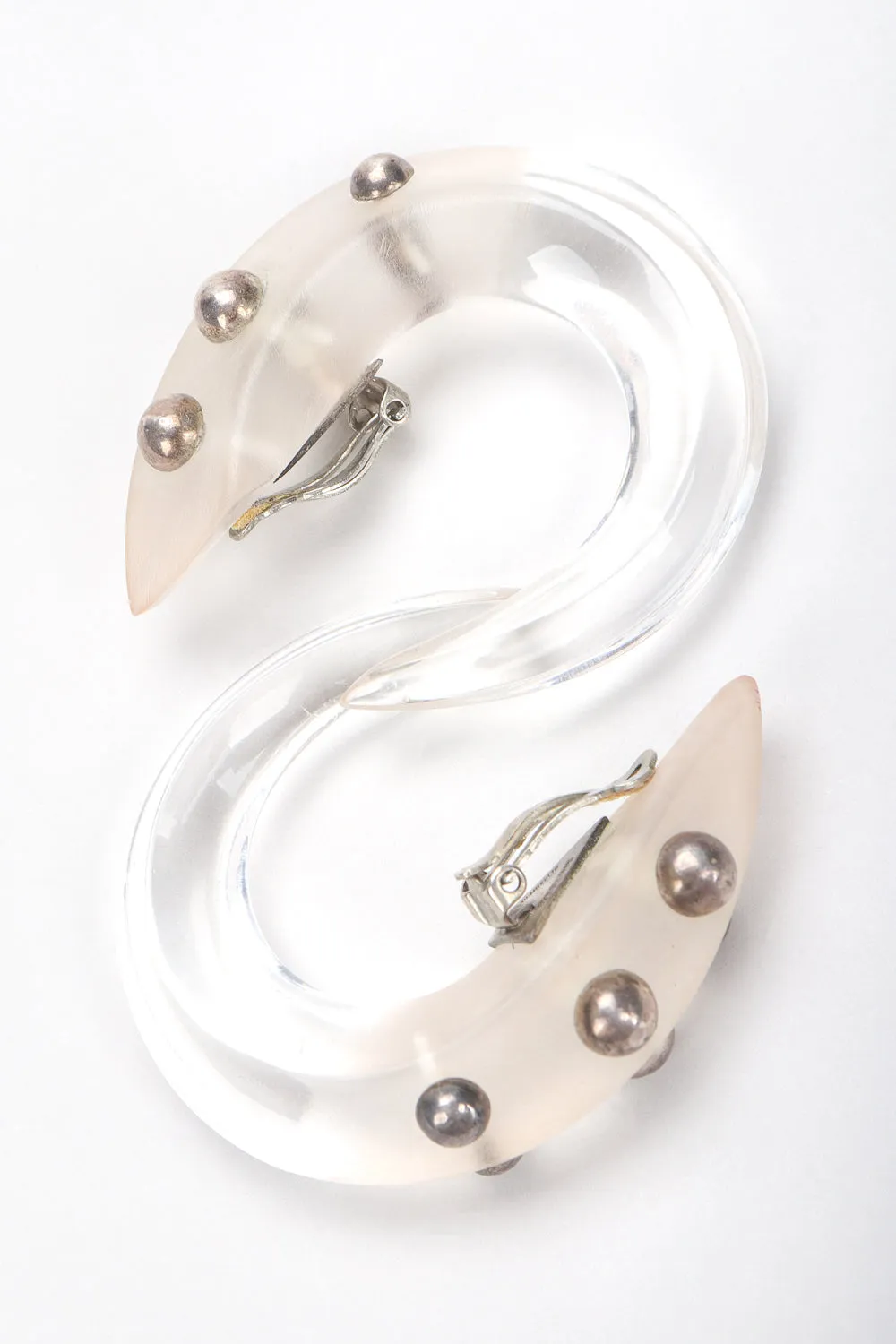 Ombré Frosted Lucite Earrings