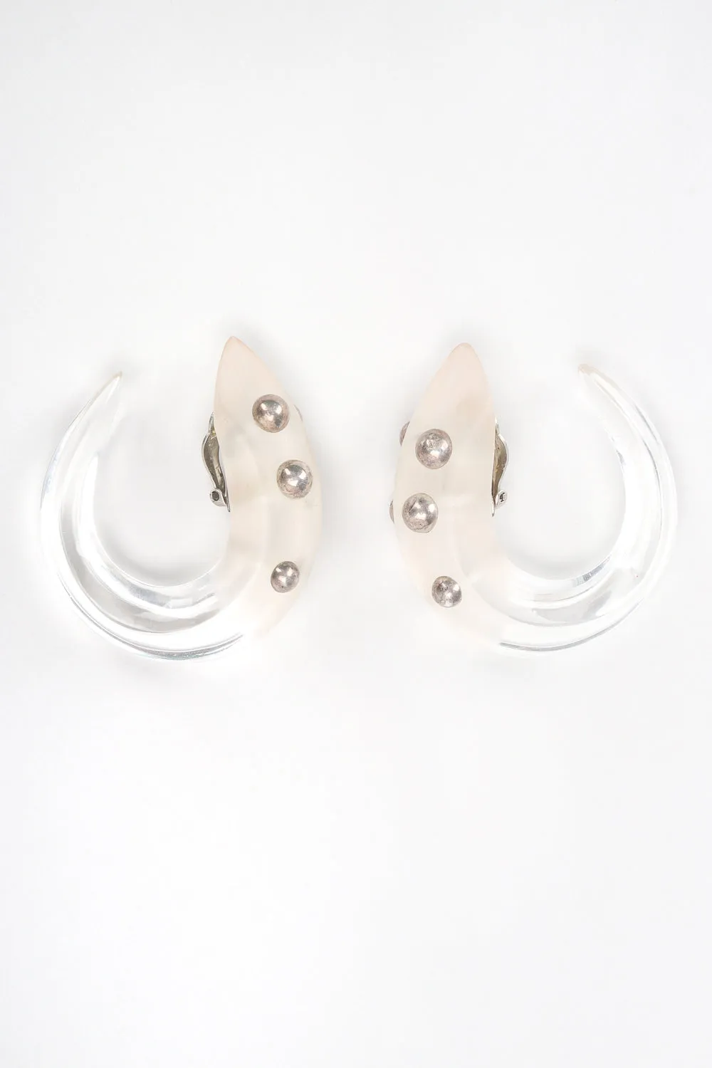 Ombré Frosted Lucite Earrings