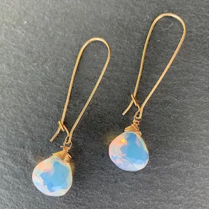 Opalite Simplicity Long Earrings