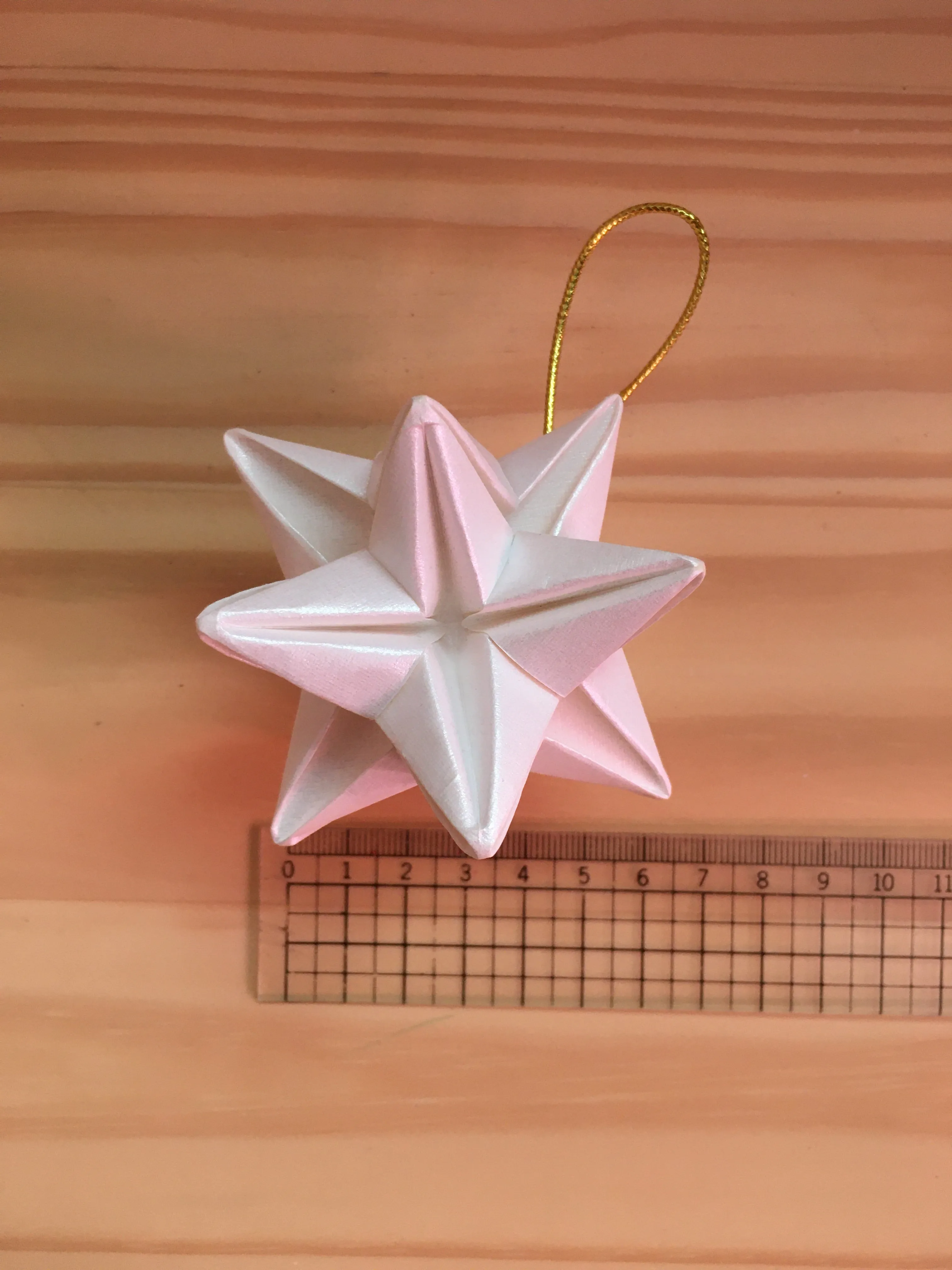 Origami star ornament