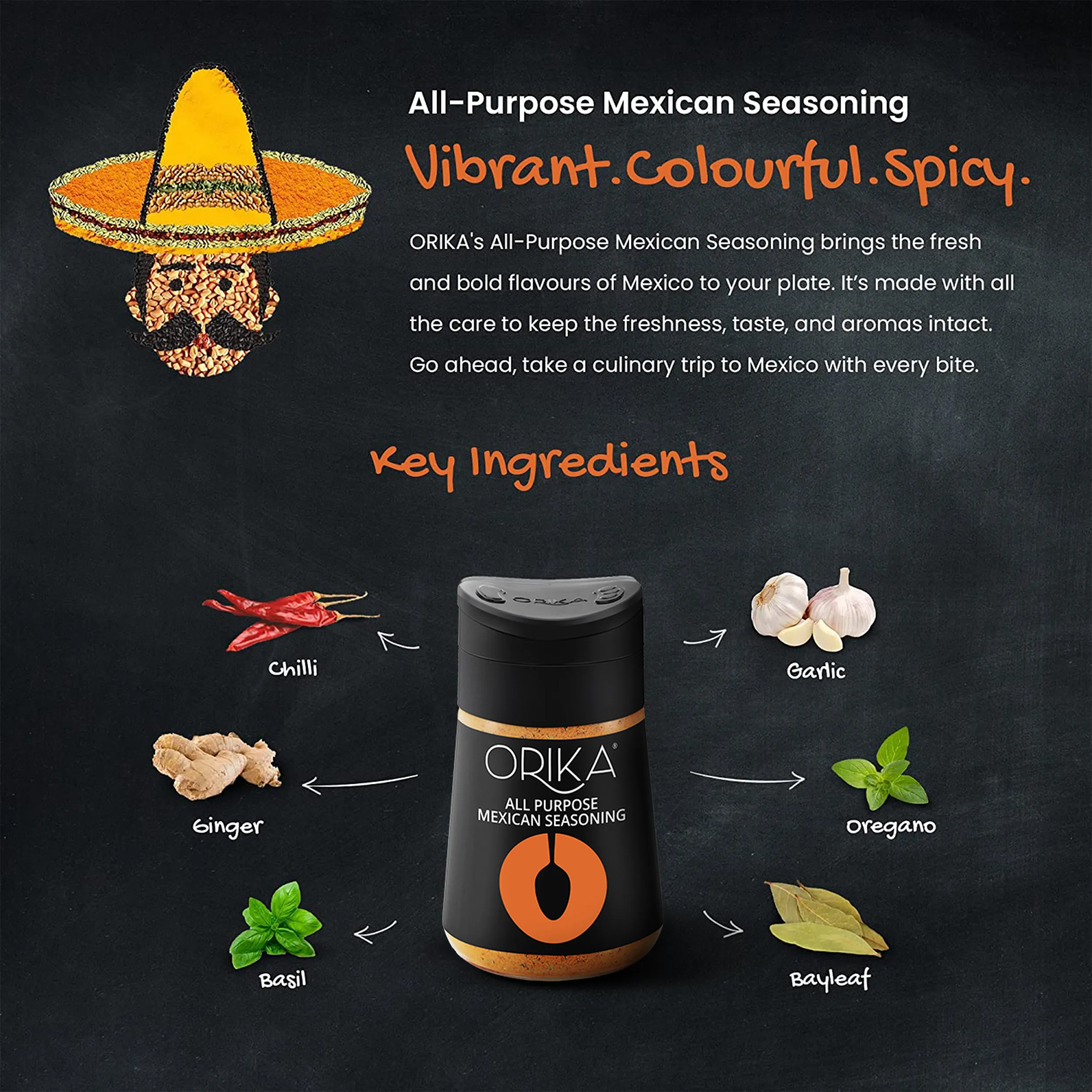 Orika All Purpose Mexican Seasoning (80 gm)