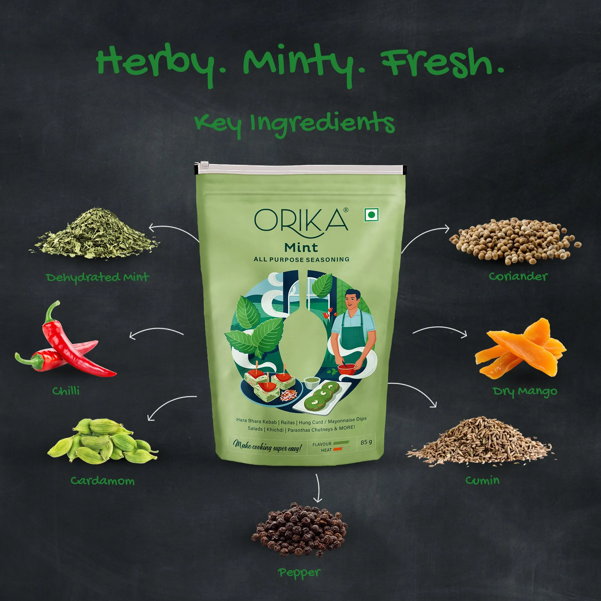 Orika Mint All Purpose Seasoning, 85g