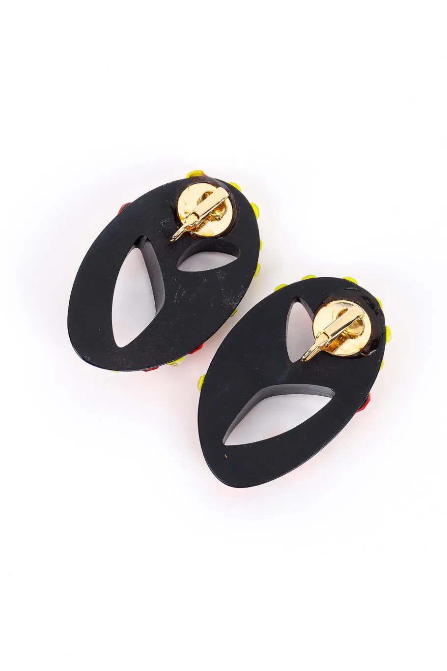 Oval Rhinestone Earrings
