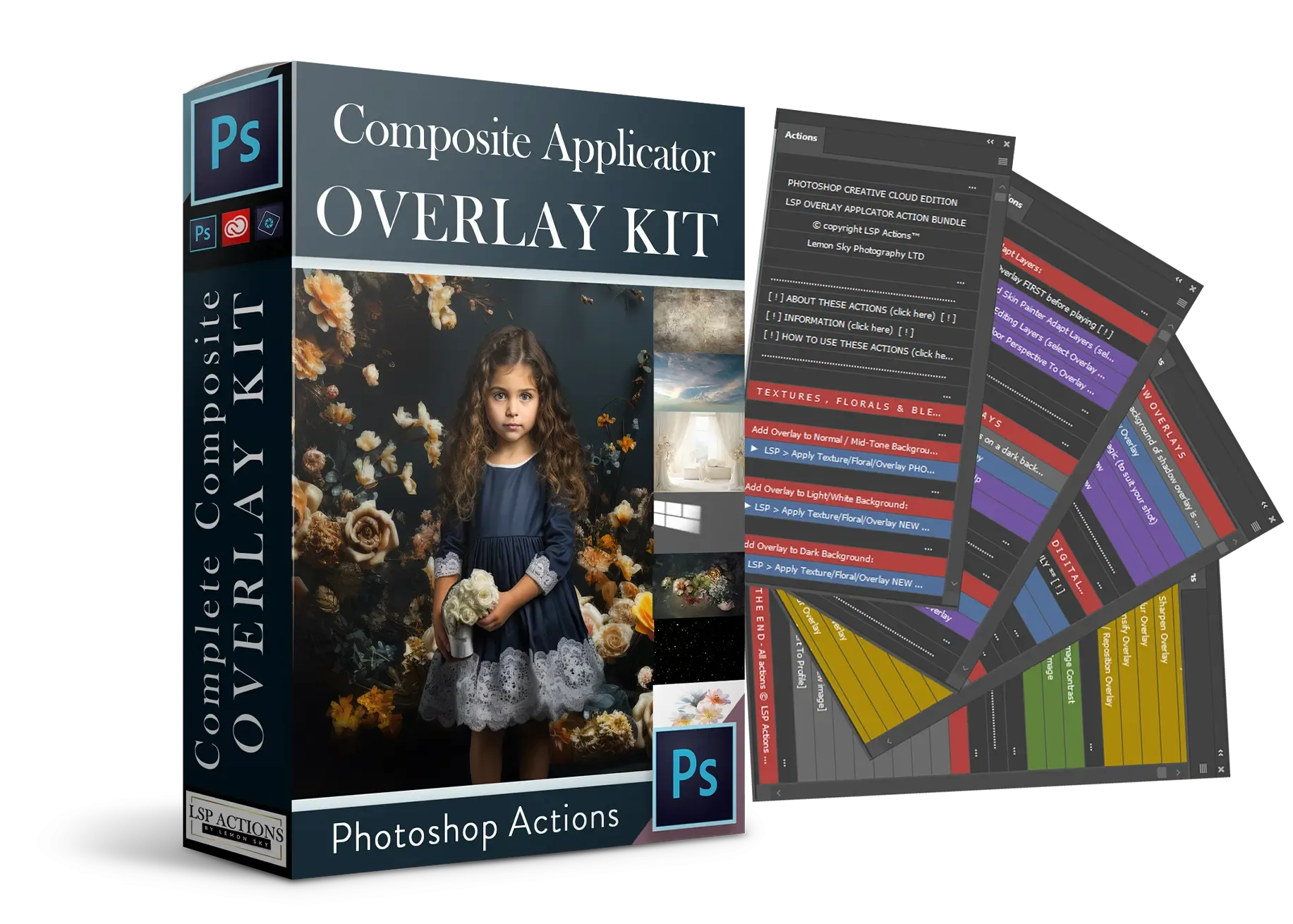 Overlay & Digital Background Photoshop Applicator