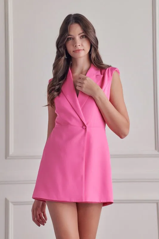 Overlay Romper Blazer