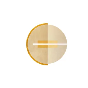 Overlay Rug - Circle Mustard