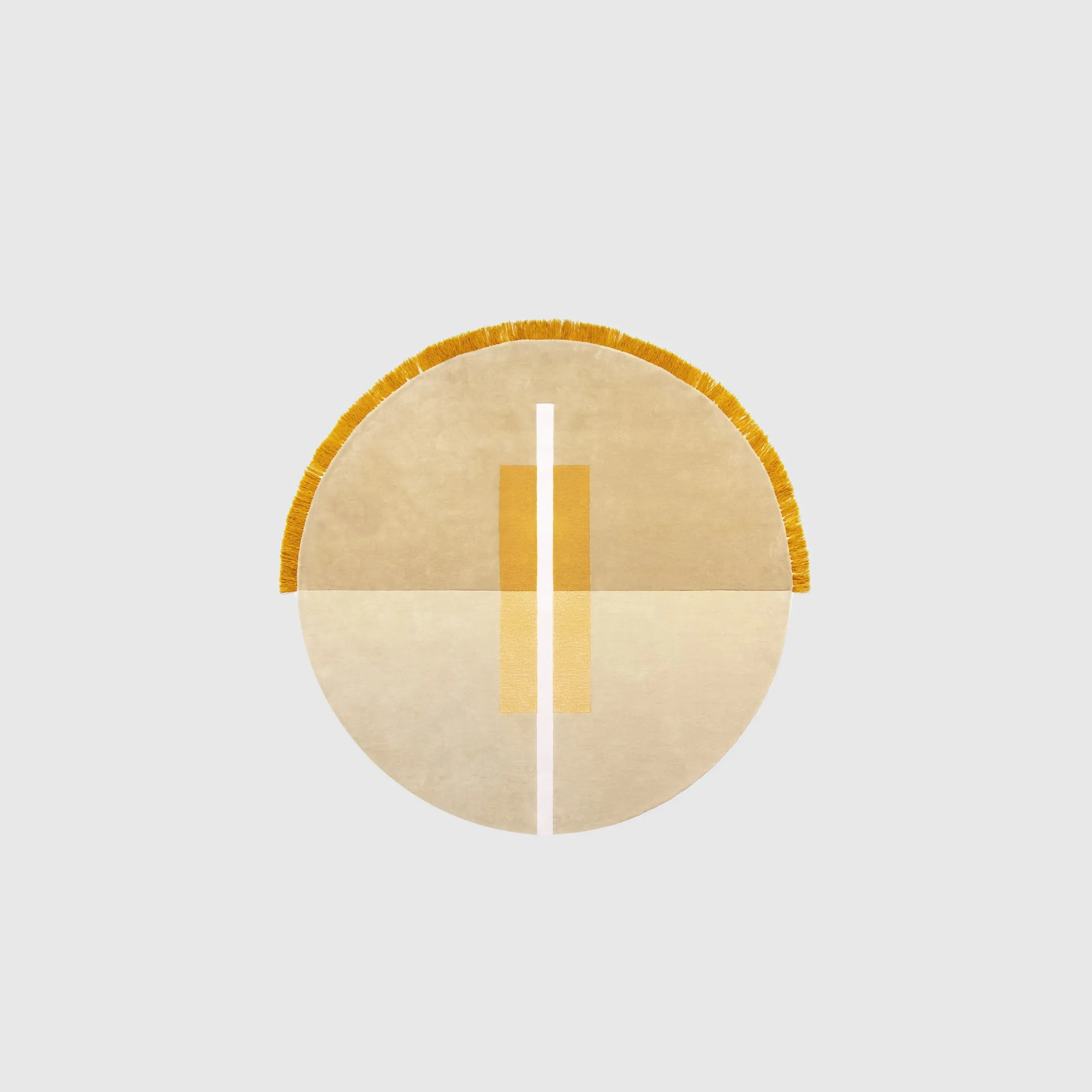 Overlay Rug - Circle Mustard