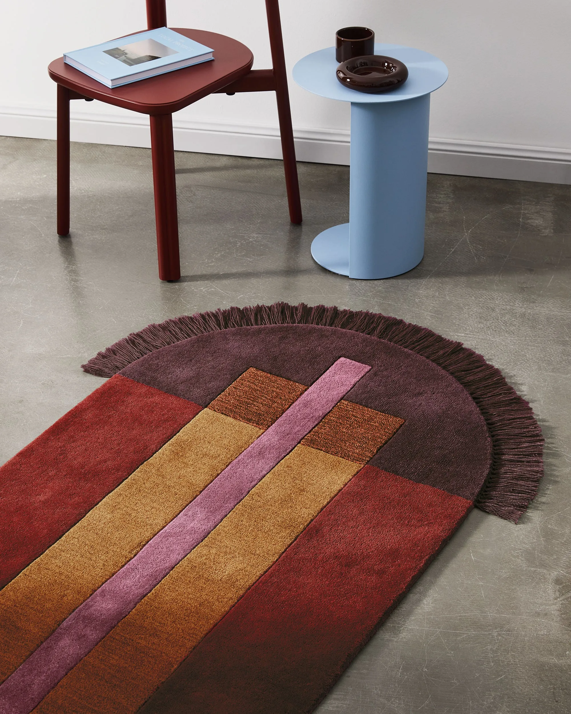 Overlay Runner - Large Burgundy