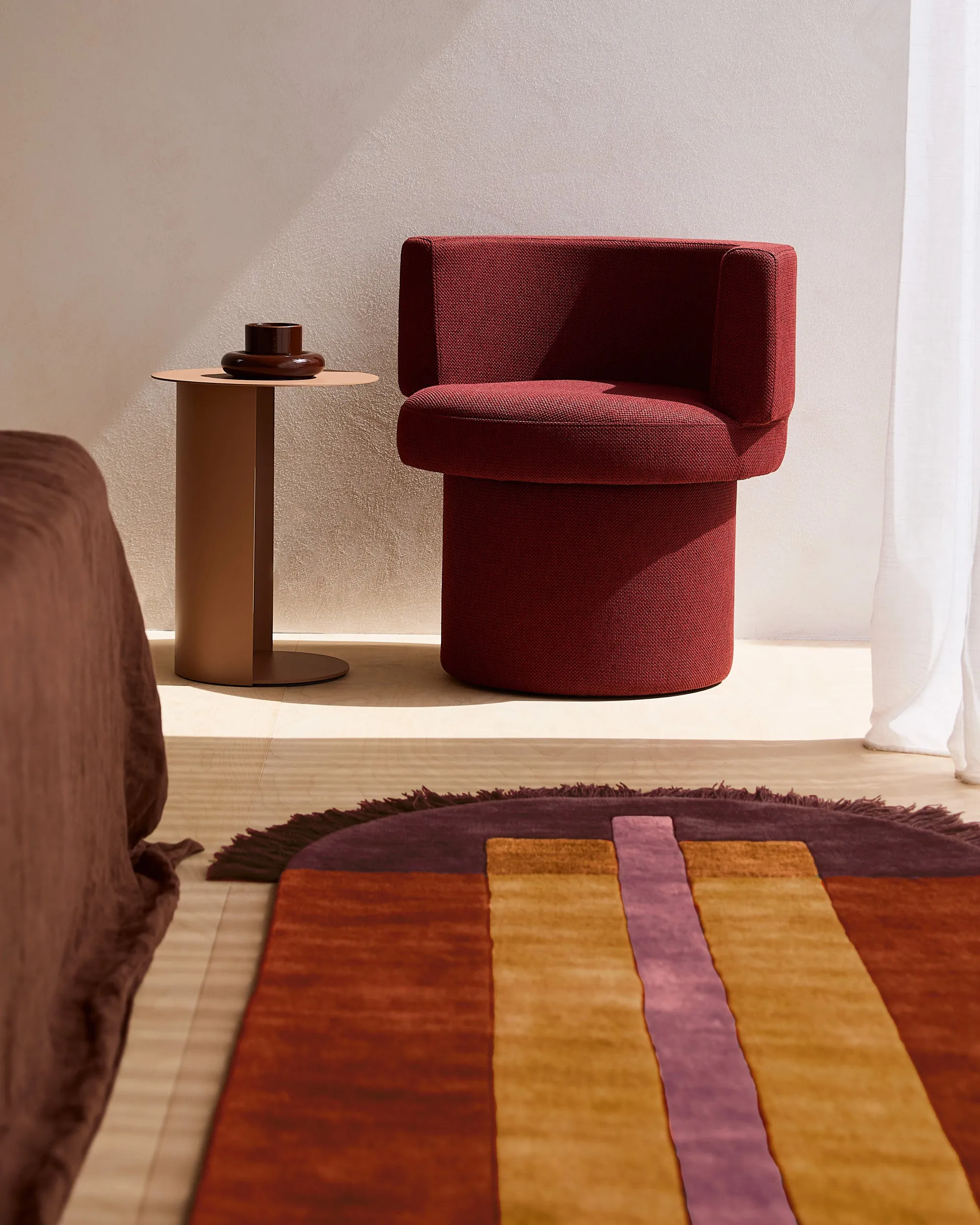 Overlay Runner - Large Burgundy
