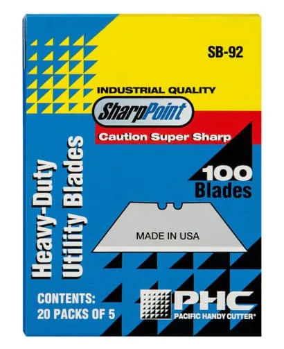 Pacific Handy Standard Utility Blades (Pack 100) - Sb-92