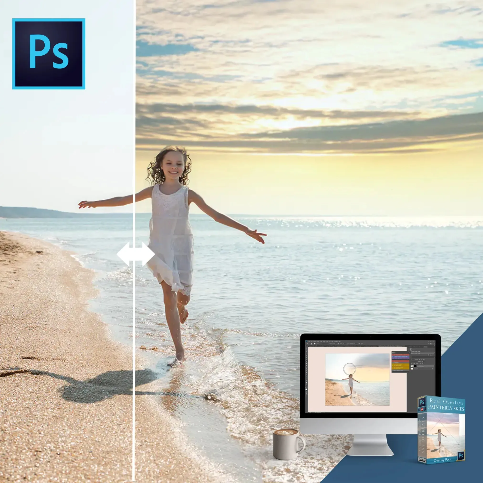 Painterly Sky Photoshop Overlay Kit