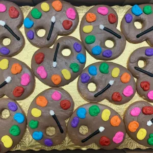 Painters Palate Decorated Cookie (qty 6)