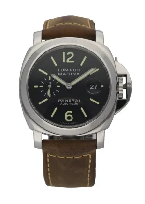 Panerai Luminor PAM104 Stainless Steel Automatic Men's Watch W/Box