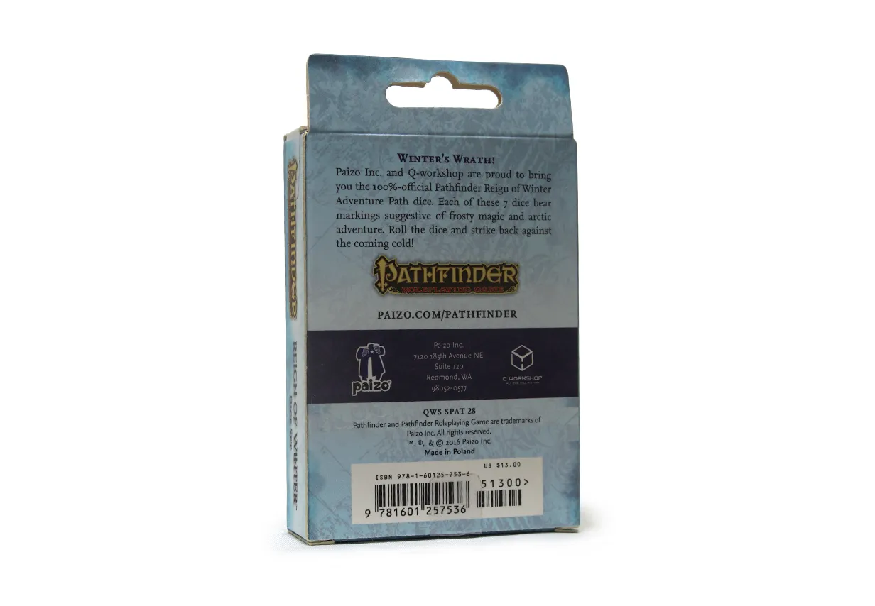 Pathfinder - Reign of Winter Dice Set