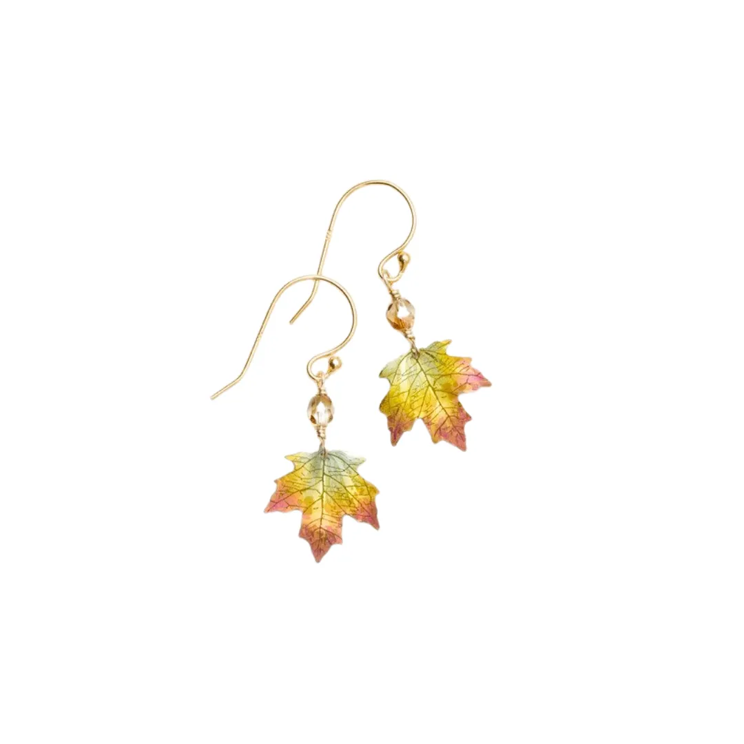 Peach Sugar Maple Earrings