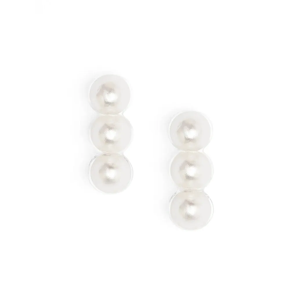 Pearl Beaded Drop Earrings