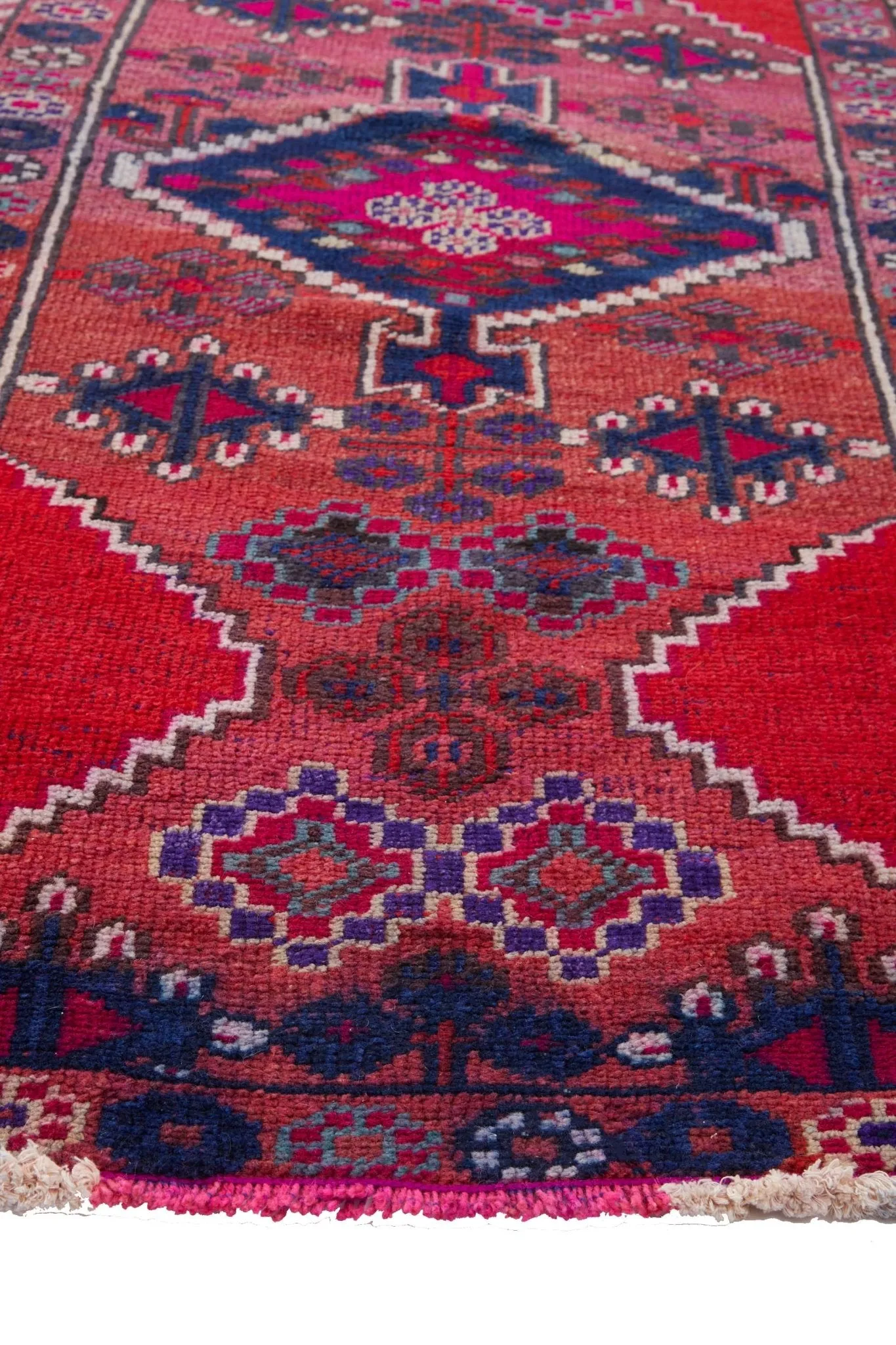 'Penelope' Vintage Turkish Runner Rug - 3' x 13'7"