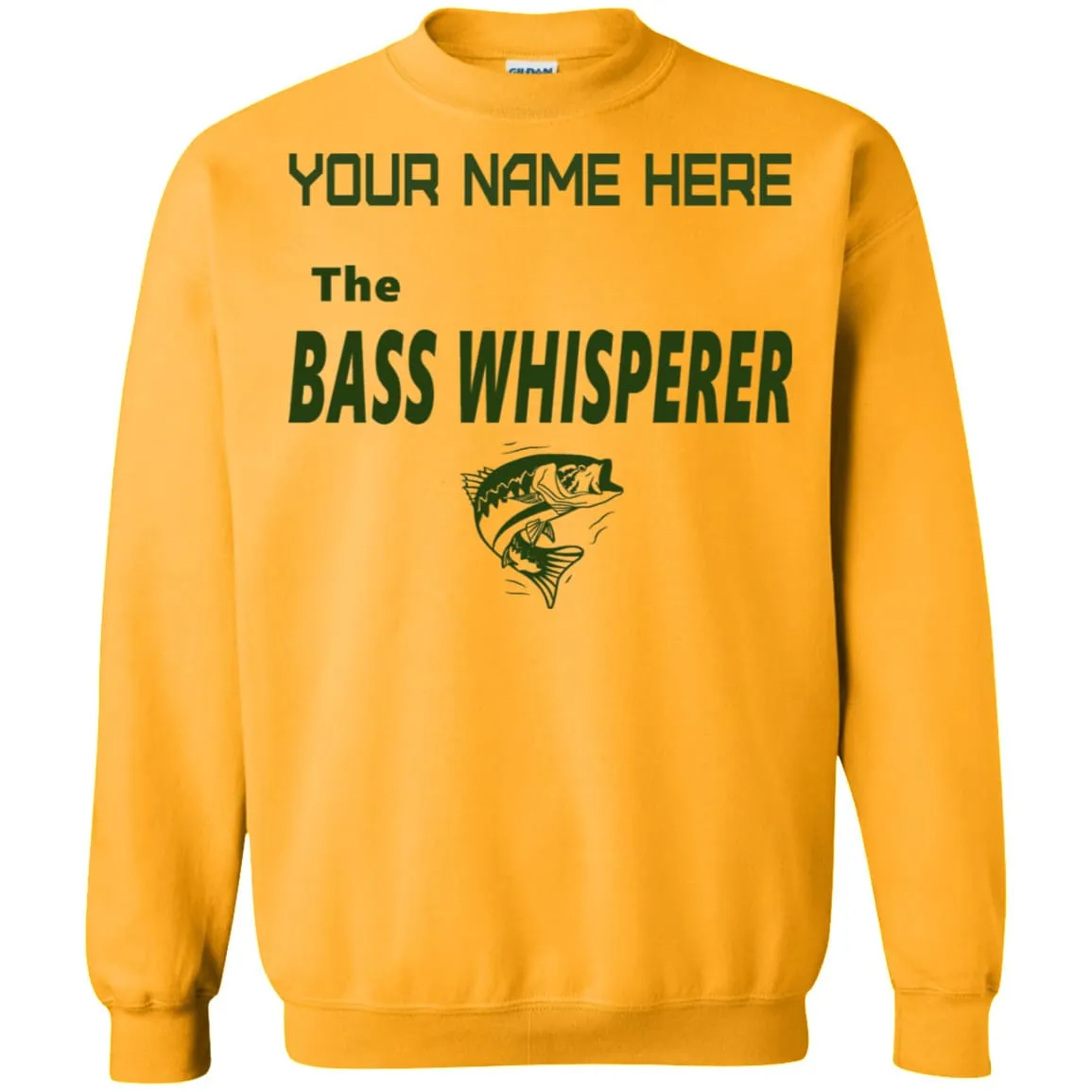 Personalized The Bass Whisperer Sweatshirt  b