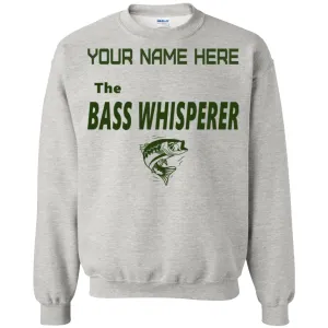 Personalized The Bass Whisperer Sweatshirt  b