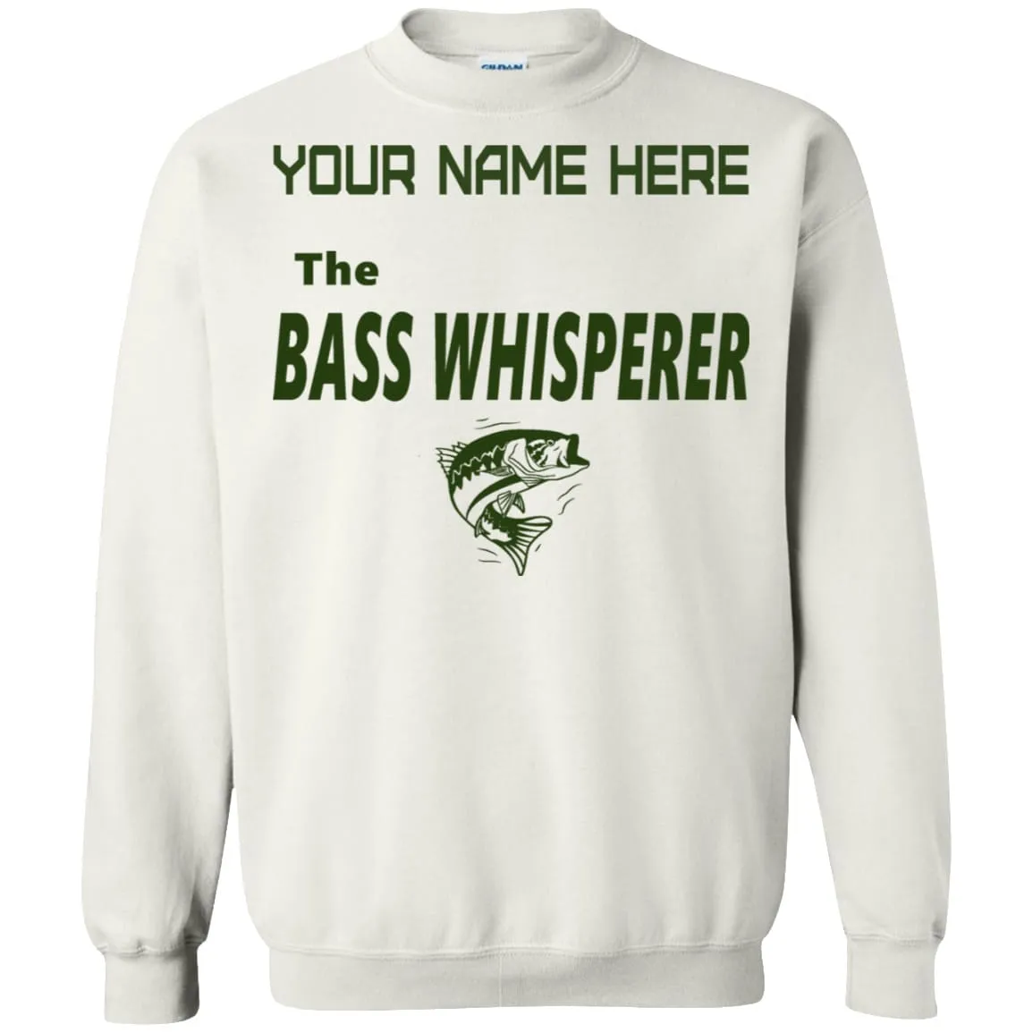 Personalized The Bass Whisperer Sweatshirt  b