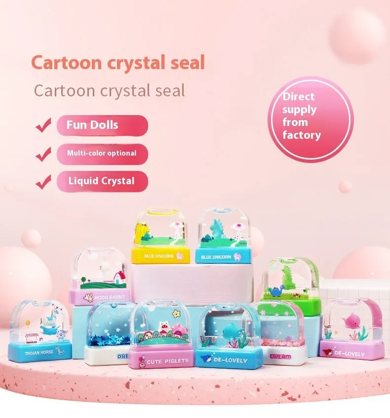 Photosensitive Cartoon Crystal Children's Seal