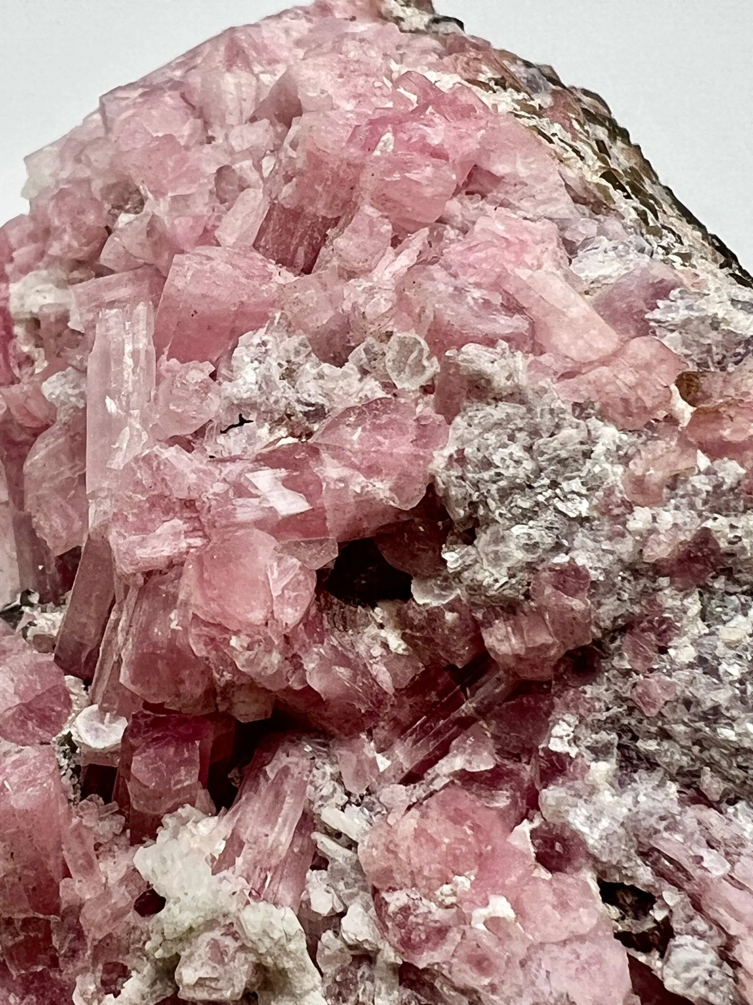 Pink & Black Tourmaline, with Lepidolite in Matrix