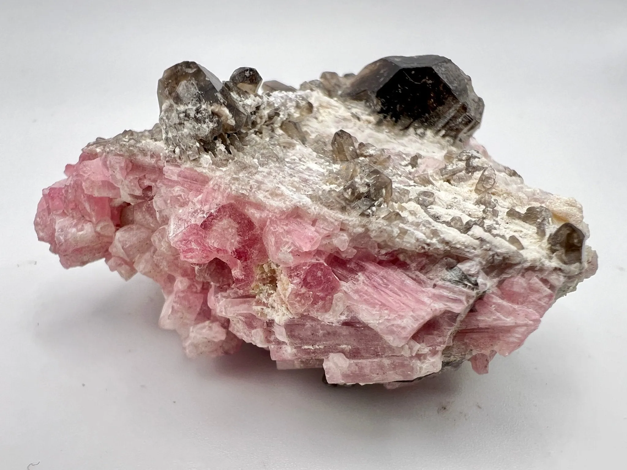 Pink & Black Tourmaline, with Lepidolite in Matrix