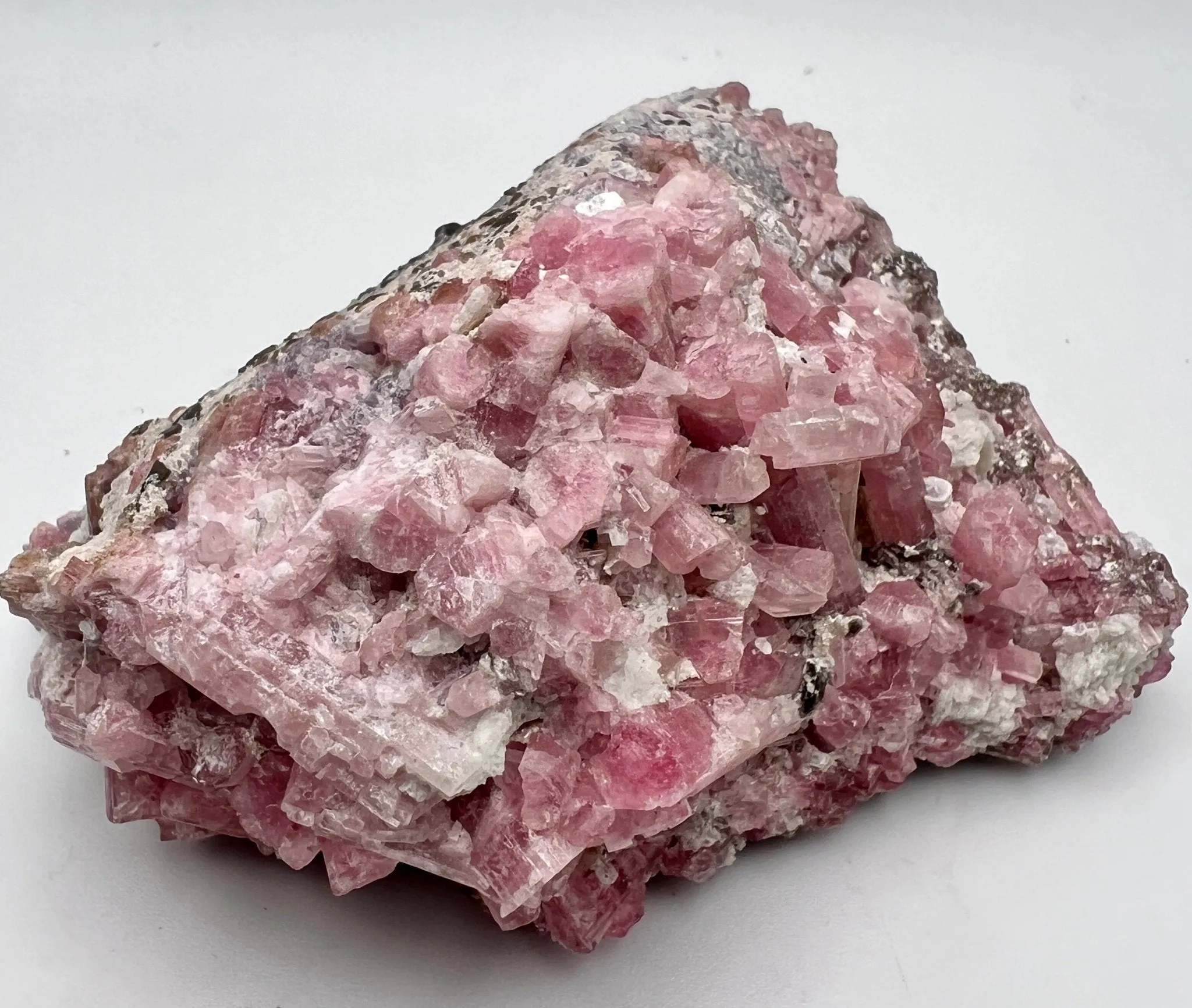 Pink & Black Tourmaline, with Lepidolite in Matrix
