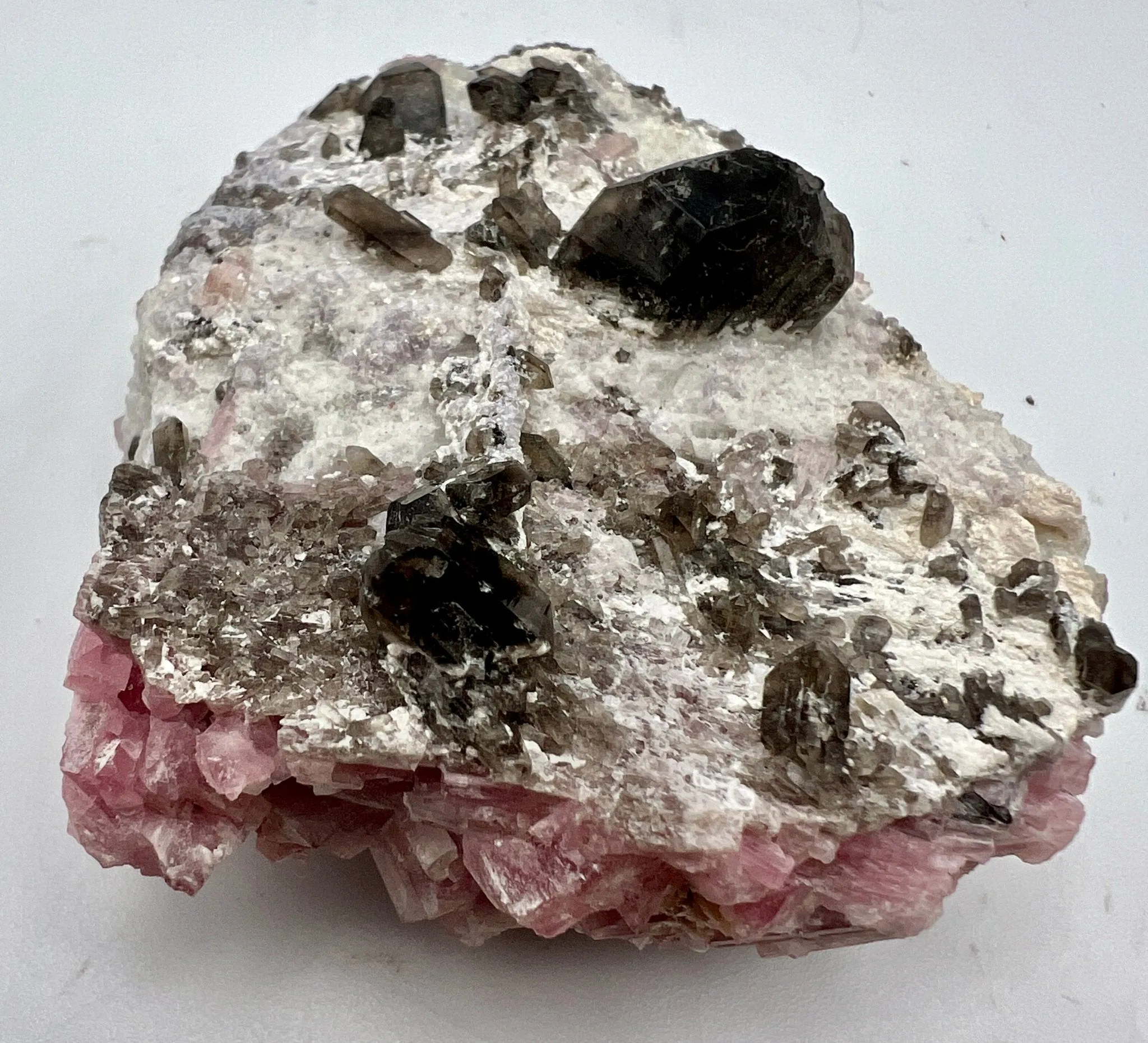 Pink & Black Tourmaline, with Lepidolite in Matrix