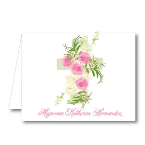 Pink Baptism Folded Notecard