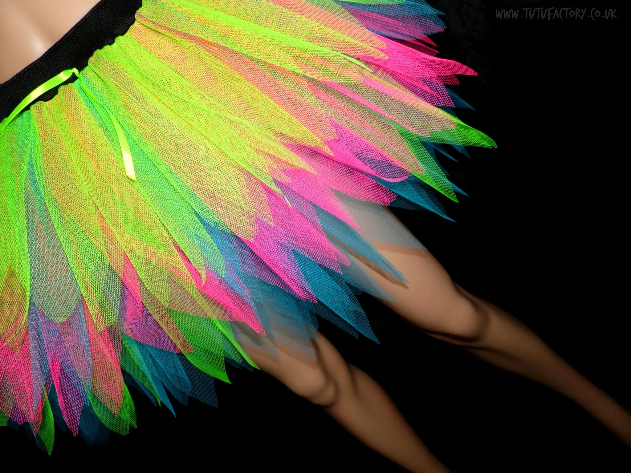 Plus Size Neon Vibe Spikey Tutu